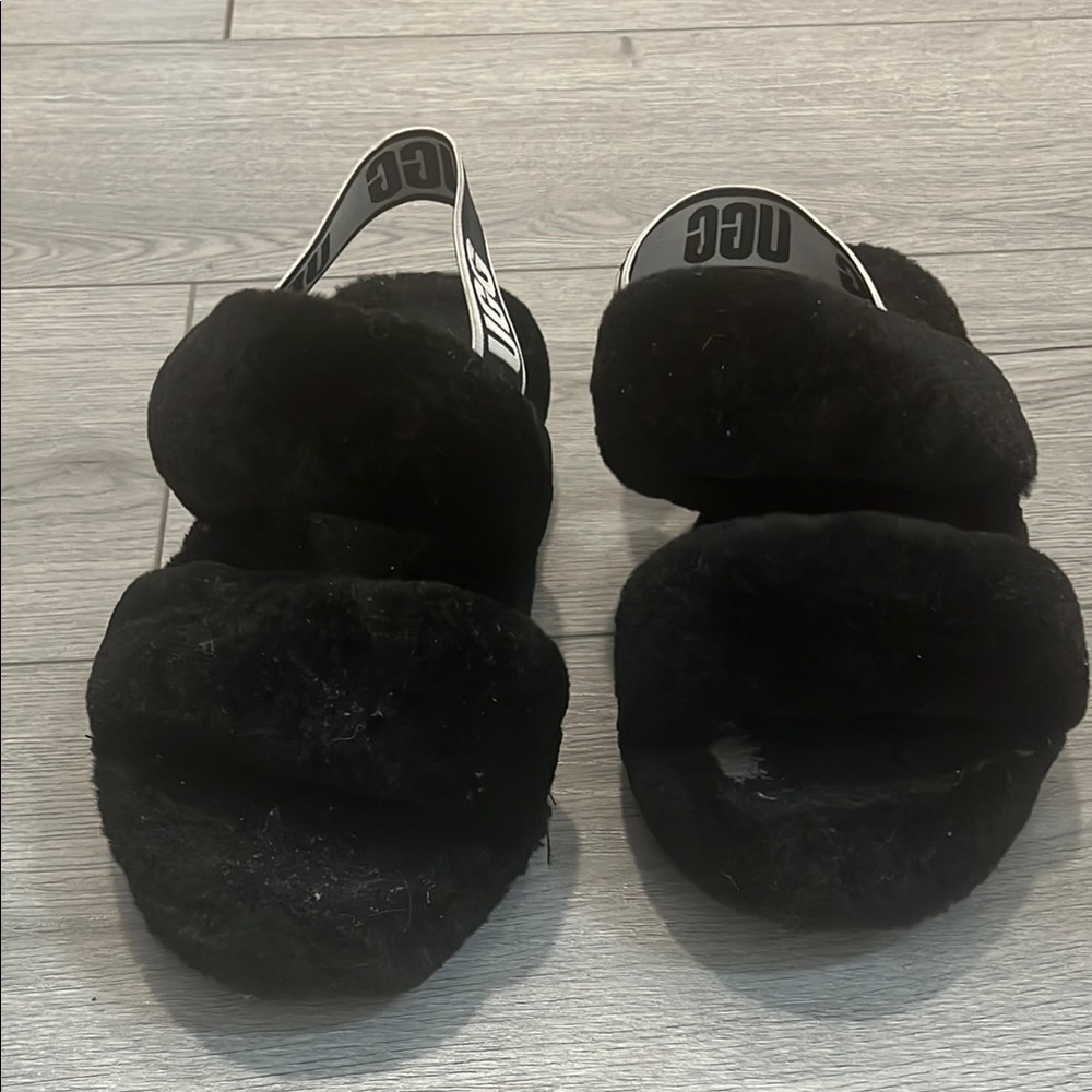 UGG Black Cozy Slippers